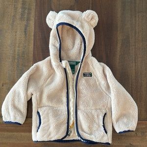 Baby bear LLBean fleece jacket